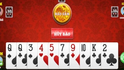 Game bài Sâm online hỗ trợ đến 4 người chơi cùng lúc